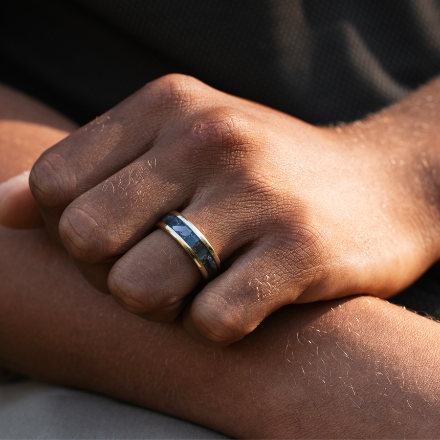 ::Shown in 8mm Wide | 10K Yellow Gold 