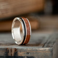 mens-gold-wedding-band-dinosaur-bone-weathered-whiskey-barrel-wood-the-historian-rustic-and-main