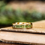 mens-gold-wedding-band-green-imperial-diopside-gold-flakes-the-wilde-rustic-and-main