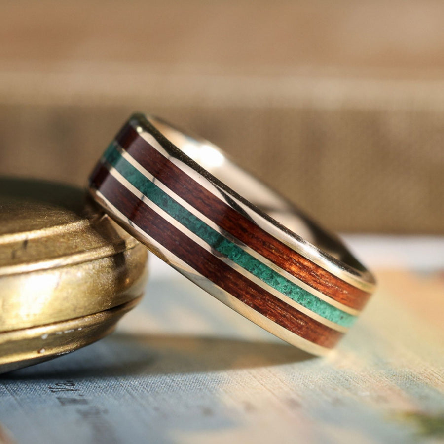mens-gold-wedding-band-malachite-mahogany-the-alpine-rustic-and-main