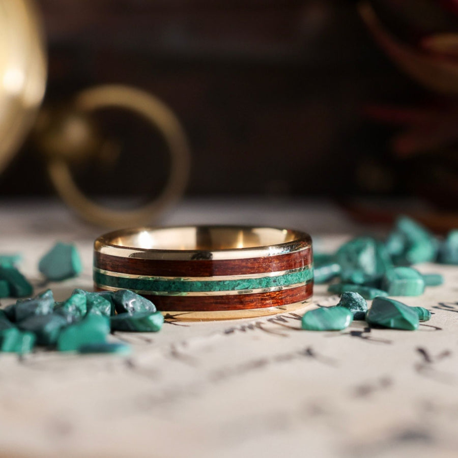 mens-gold-wedding-band-malachite-mahogany-the-alpine-rustic-and-main