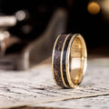 mens-gold-wedding-band-megalodon-tooth-black-volcanic-sand-the-origin-rustic-and-main