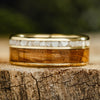 mens-gold-wedding-band-mother-of-pearl-mesquite-wood-the-western-pearl-rustic-and-main