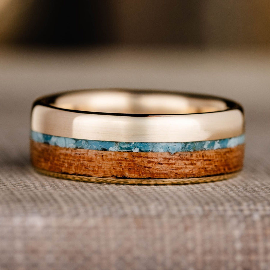 ::Shown in 8mm Wide | 10K Yellow Gold