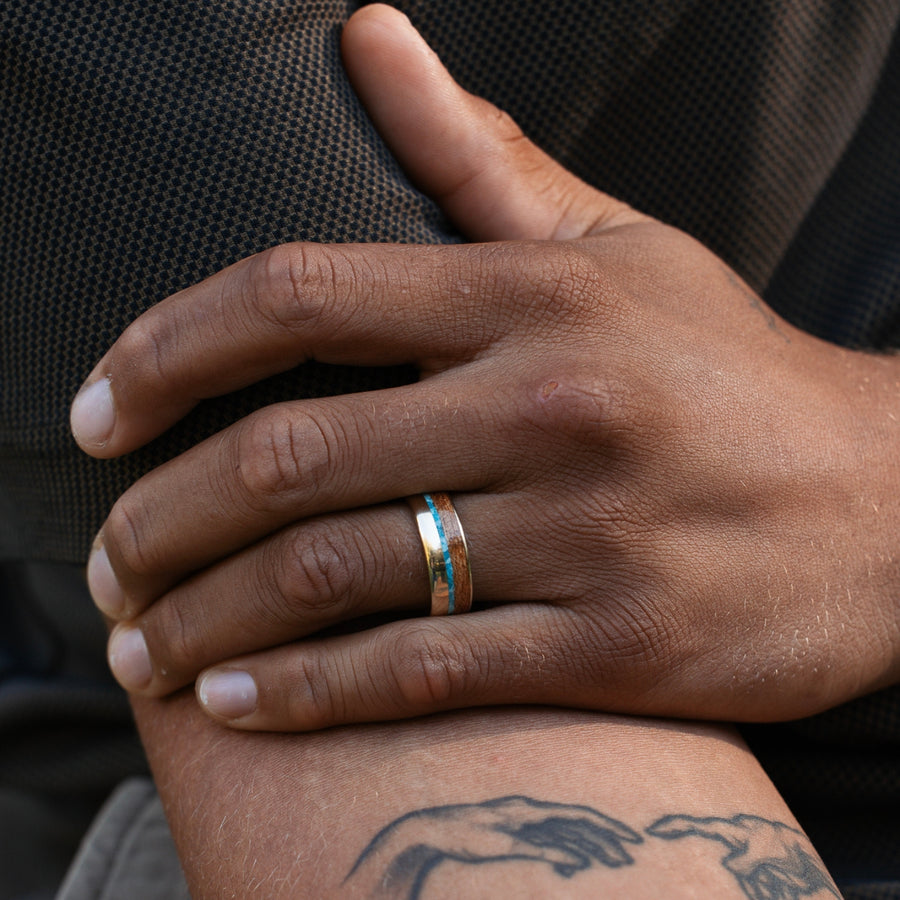 ::Shown in 8mm Wide | 10K Yellow Gold