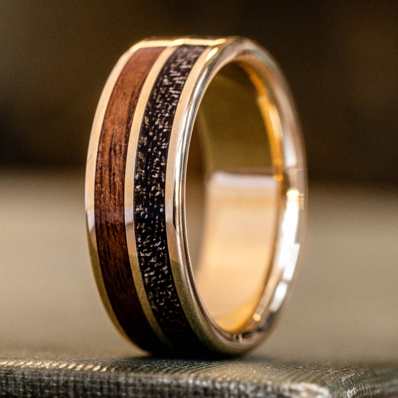 The Great War Gold Ring - Handcrafted Wedding Bands - Rustic & Main – Rustic  and Main