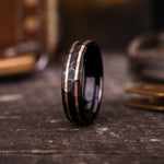 mens-hammered-black-titanium-wedding-band-dual-outer-inlays-the-apollo-renegade-noir-rustic-and-main-6mm