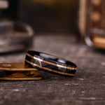 mens-hammered-black-titanium-wedding-band-dual-outer-inlays-the-apollo-renegade-noir-rustic-and-main-6mm