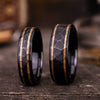 mens-hammered-black-titanium-wedding-band-dual-outer-inlays-the-apollo-renegade-noir-rustic-and-main