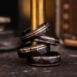 mens-hammered-black-titanium-wedding-band-dual-outer-inlays-the-apollo-renegade-noir-rustic-and-main