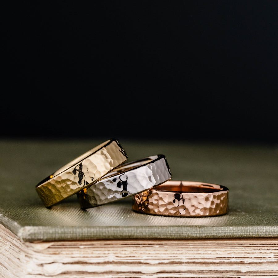 ::Shown in 10k Yellow, White & Rose Gold | 6mm Wide