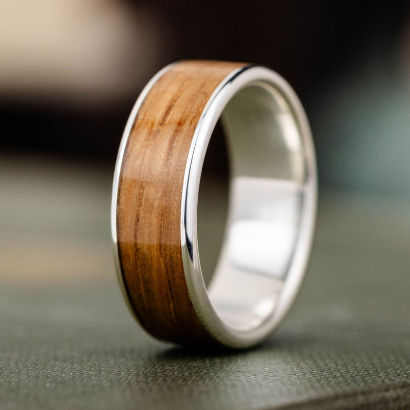mens-natural-whiskey-wood-silver-wedding-band-the-angel-share-rustic-and-main