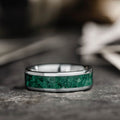 mens-silver-wedding-band-green-malachite-the-wilderness-rustic-and-main