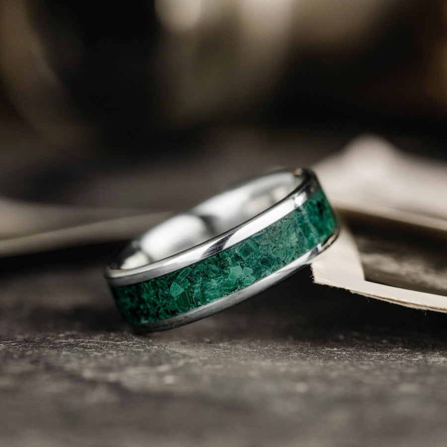 mens-silver-wedding-band-green-malachite-the-wilderness-rustic-and-main