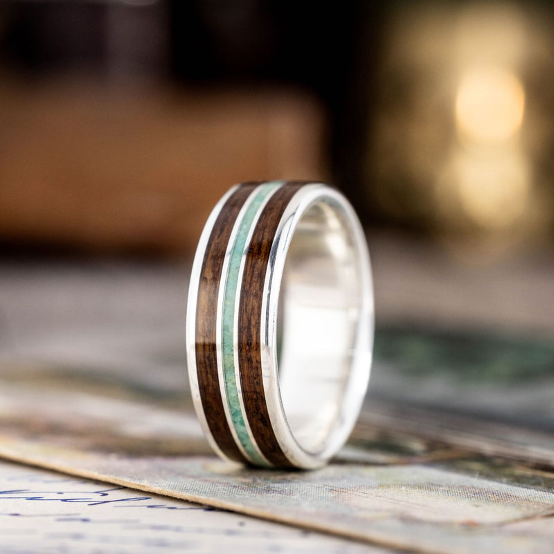 mens-silver-wedding-band-green-sonoran-turquoise-historic-battleship-teak-the-admiral-rustic-and-main