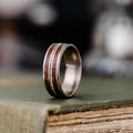 The Stag | Men's Elk Antler and Walnut Wood Titanium Wedding Band