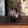 mens-titanium-wedding-band-dinosaur-bone-meteorite-natural-turquoise-solstice-rustic-and-main