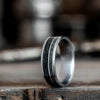 mens-titanium-wedding-band-meteorite-dust-black-whiskey-barrel-wood-the-midnight-barrel-rustic-and-main