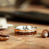 mens-titanium-wedding-band-natural-whiskey-barrel-wood-coffee-the-trek-rustic-and-main