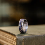 mens-titanium-wedding-band-purple-lavender-inlay-impressionist-rustic-and-main_2