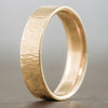 (In-Stock) The Alder | Men's Tree Bark Textured 10k Yellow Gold Ring - Size 10.5 | 6mm Wide