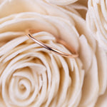 (In-Stock) The Meridian | Women's 14k Rose Gold Stacking Ring - Size 7 | 1mm Wide