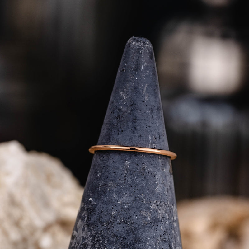 The Meridian | 1mm Women's Rose Gold Stacking Ring