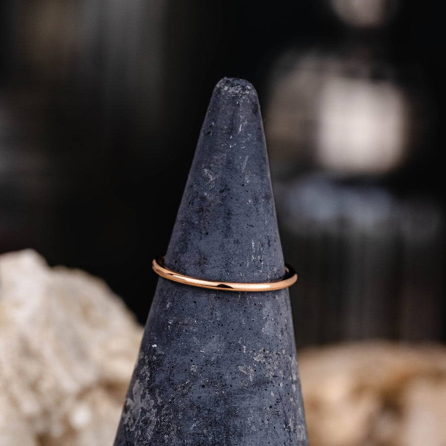 The Meridian | 1mm Women's Rose Gold Stacking Ring