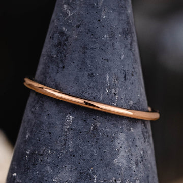 The Meridian | 1mm Women's Rose Gold Stacking Ring