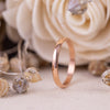 (In-Stock) The Meridian | Women's 10k Rose Gold Stacking Ring - Size 5.5 | 2mm Wide
