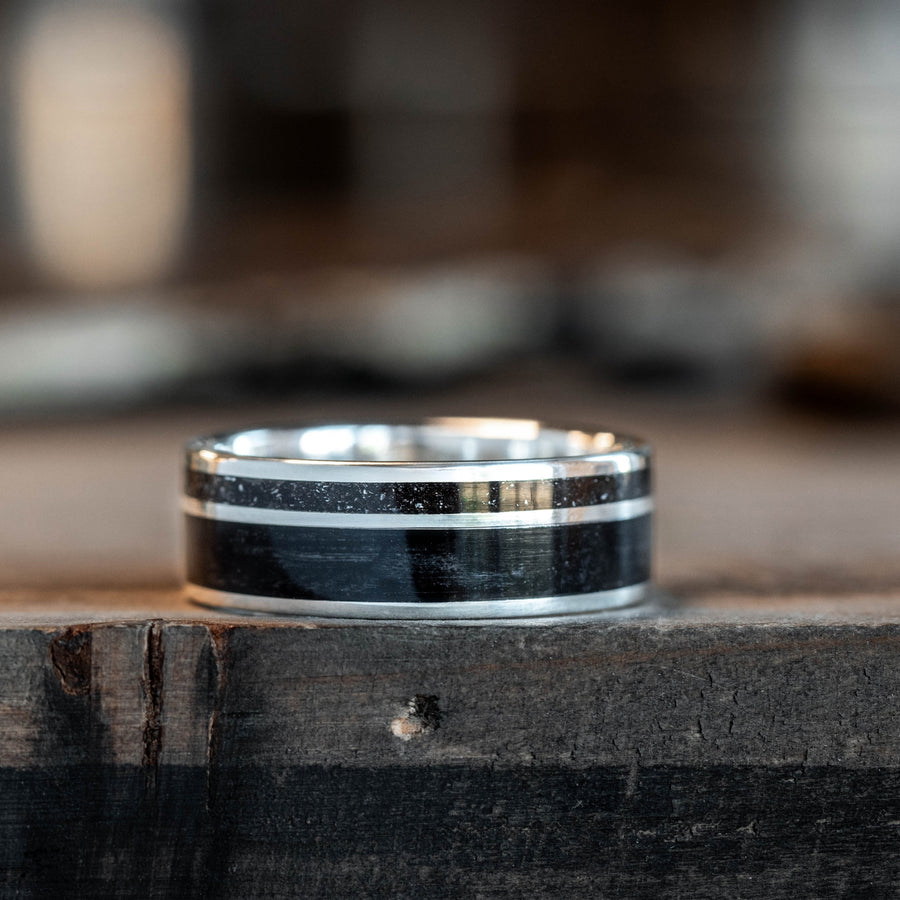 ::Shown in 8mm Silver. Actual Product is 6mm Wide.