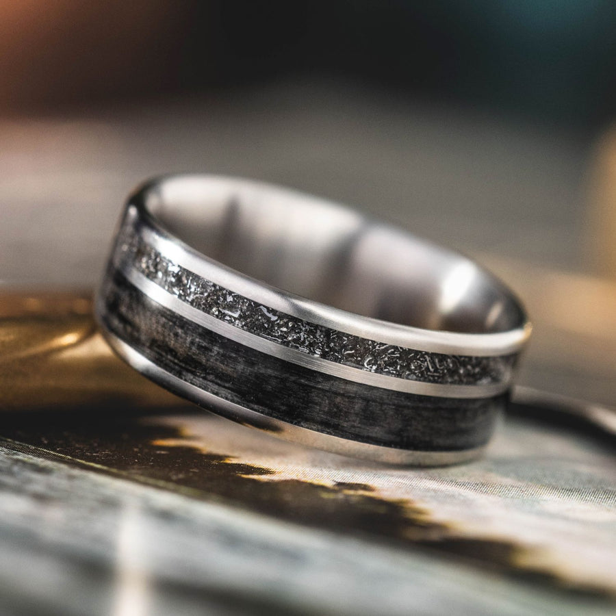 :: Shown in 8mm Wide | Titanium