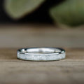 :: Shown in 18k White Gold | 3mm Wide