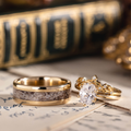 The Olivia, Ivy, & Marksman - His and Hers Bridal Set with Engagement Ring