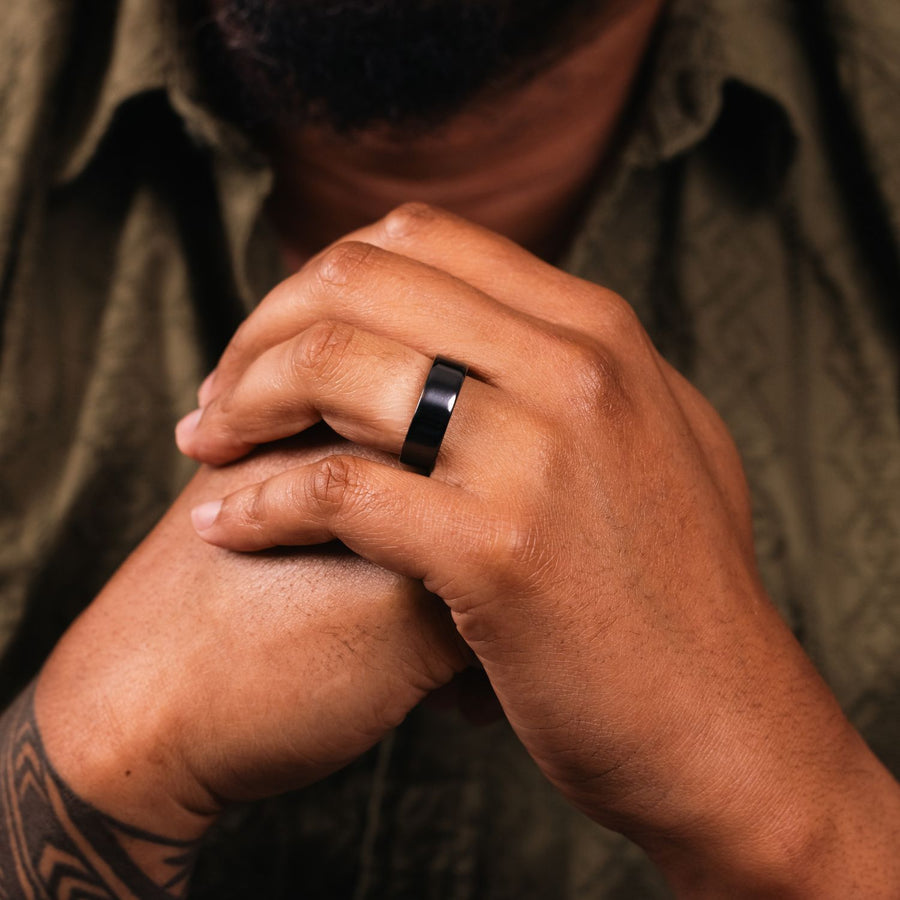 :: Shown in 8mm Wide | Black Titanium