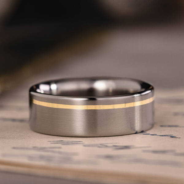 ::Shown in 8mm | Yellow Gold Inlay