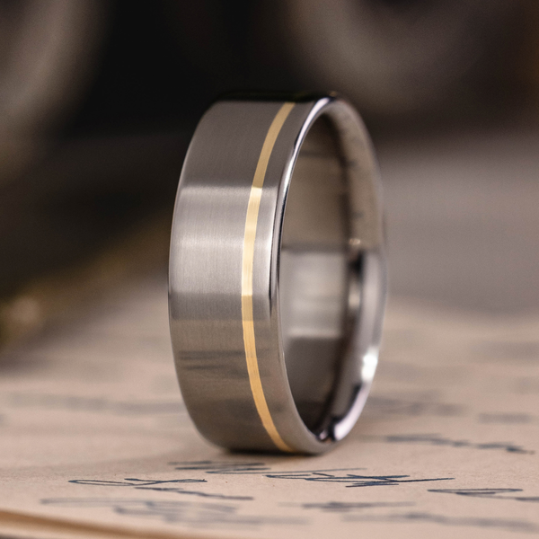 ::Shown in 8mm | Yellow Gold Inlay
