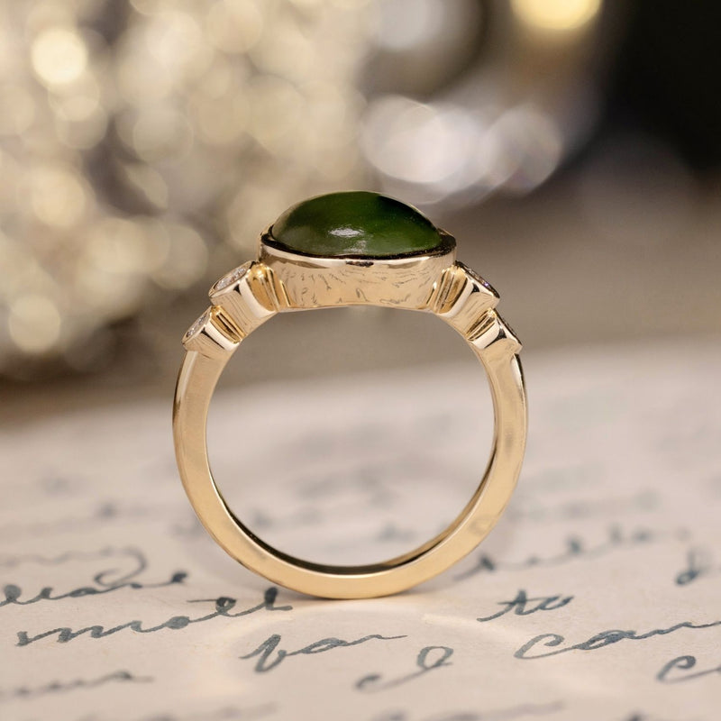 oval-green-nephrite-jade-ring-diamond-accents-bezel-setting-the-delfi-rustic-and-main