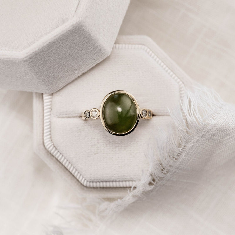 oval-green-nephrite-jade-ring-diamond-accents-bezel-setting-the-delfi-rustic-and-main