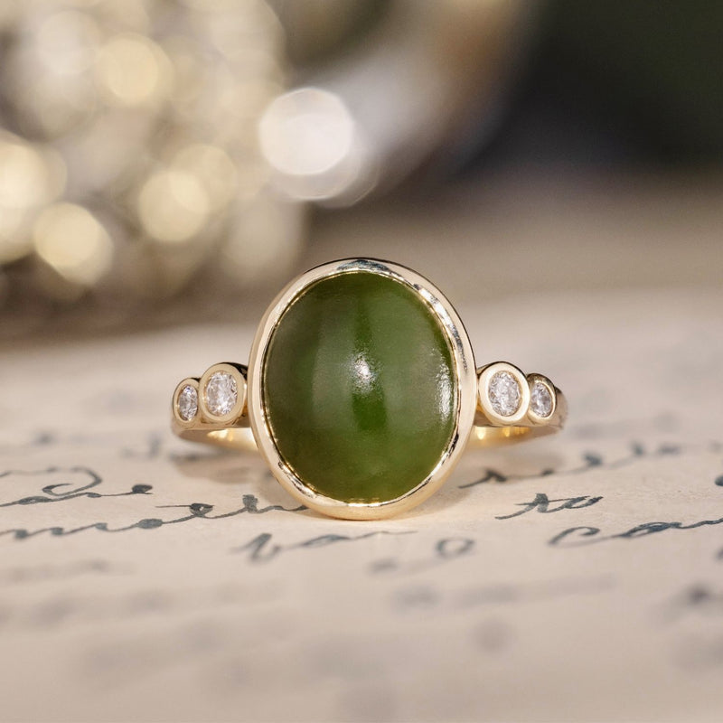oval-green-nephrite-jade-ring-diamond-accents-bezel-setting-the-delfi-rustic-and-main