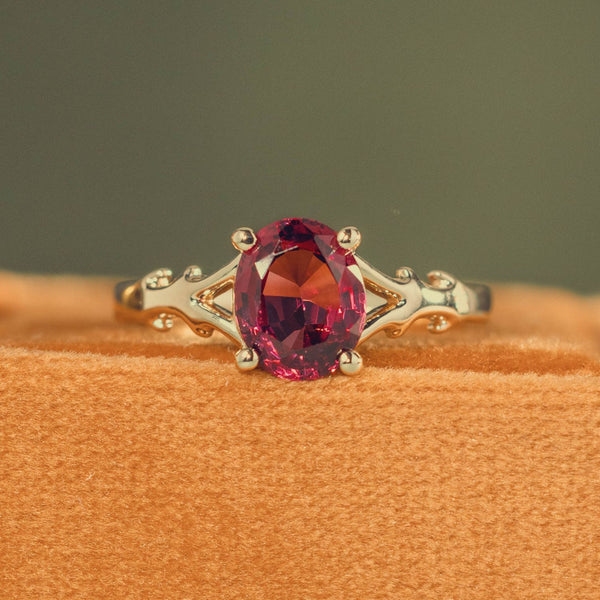 oval-rhodalite-garnet-nature-inspired-split-shank-engagement-ring-the-dakota-rustic-and-main