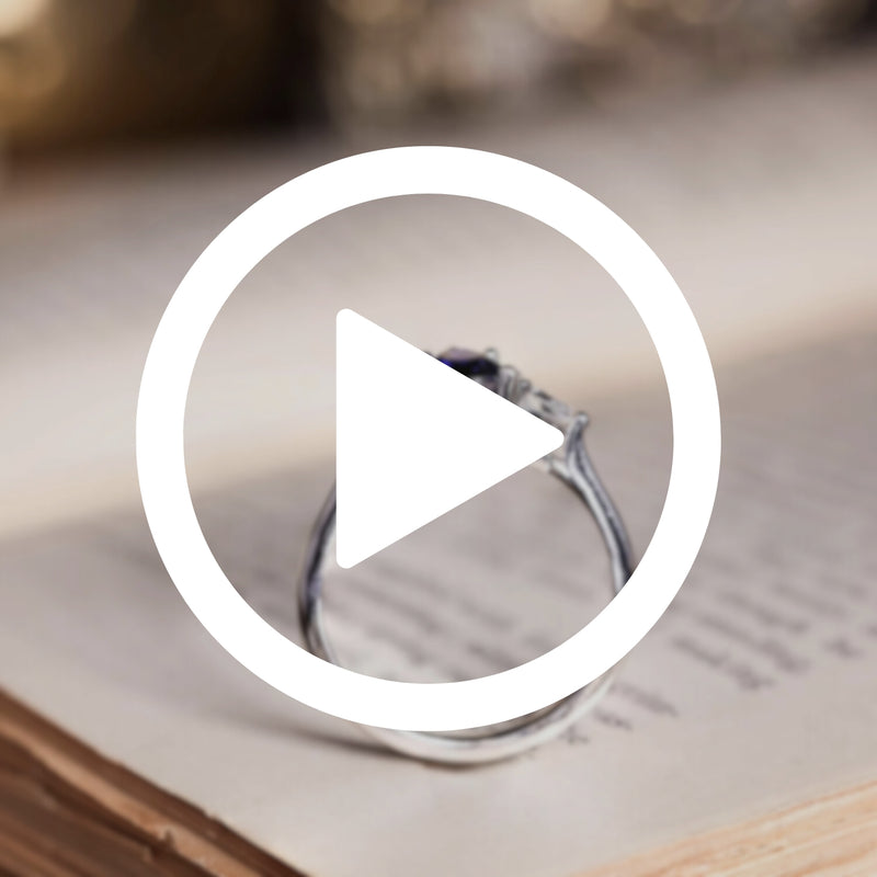 Diana Blue Sapphire Engagement Ring by Rustic and Main