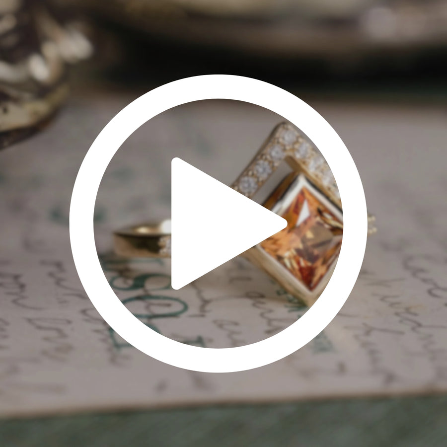 The Eileen Art Deco Engagement Ring by Rustic and Main