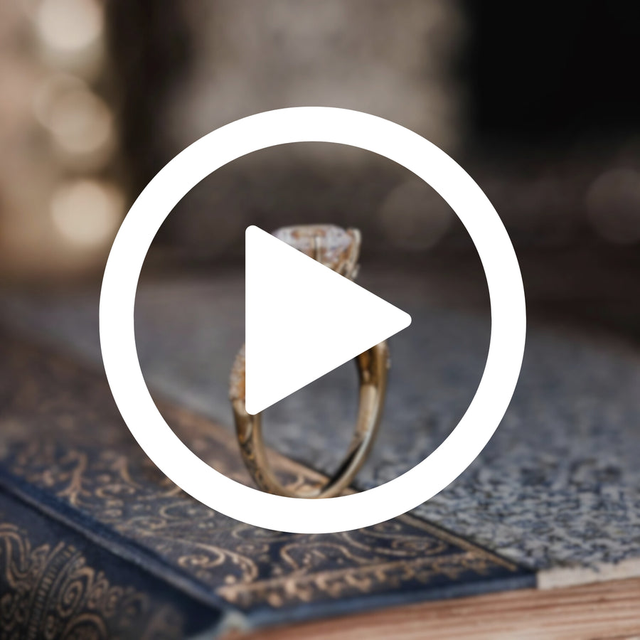 Infinity twist diamond Engagement Ring by Rustic and Main