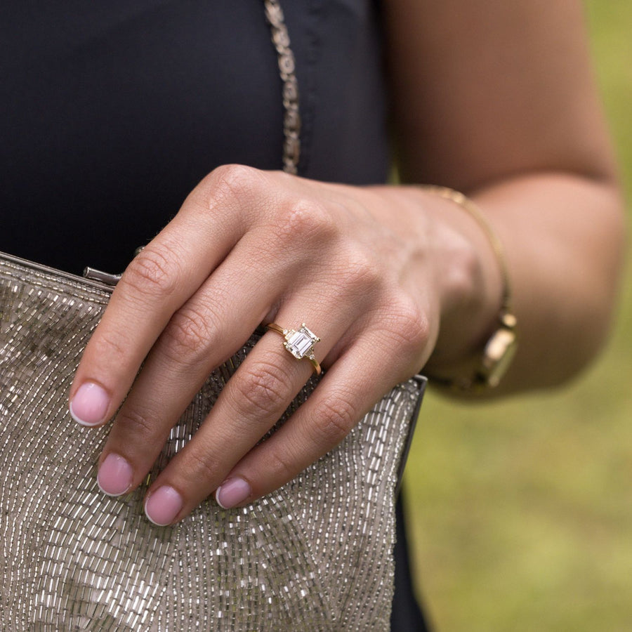 Emerald-Cut-Lab-Diamond-Engagement-Ring-Diamond-Accents-The-Isabella-Rustic-And-Main
