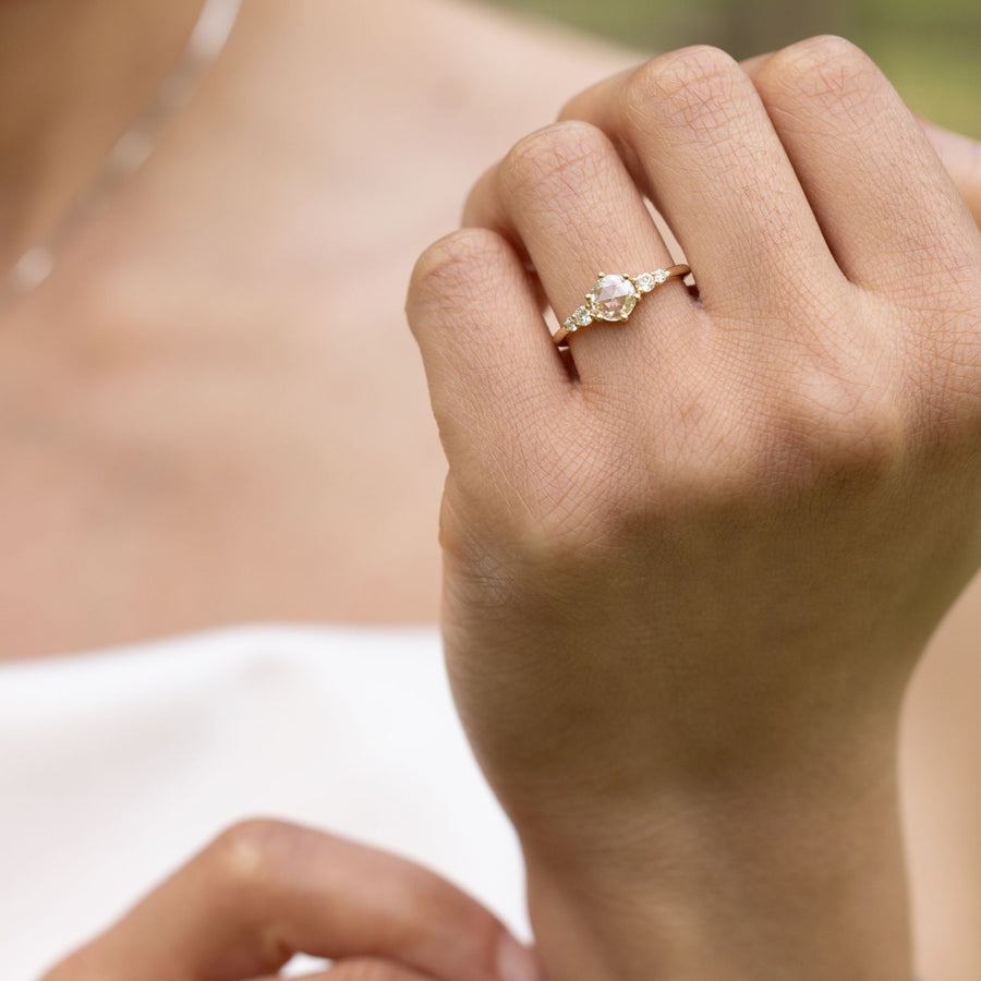 Austen Rose Cut Vintage Engagement Ring by Rustic and Main