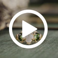 Myzelle Moonstone and Tourmaline ring from Rustic and Main