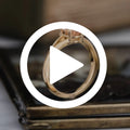 Oval Peach Morganite Engagement Ring by Rustic and Main