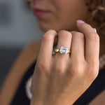 chunky-east-west-emerald-cut-diamond-engagement-ring-thick-gold-band-the-mina-rustic-and-main