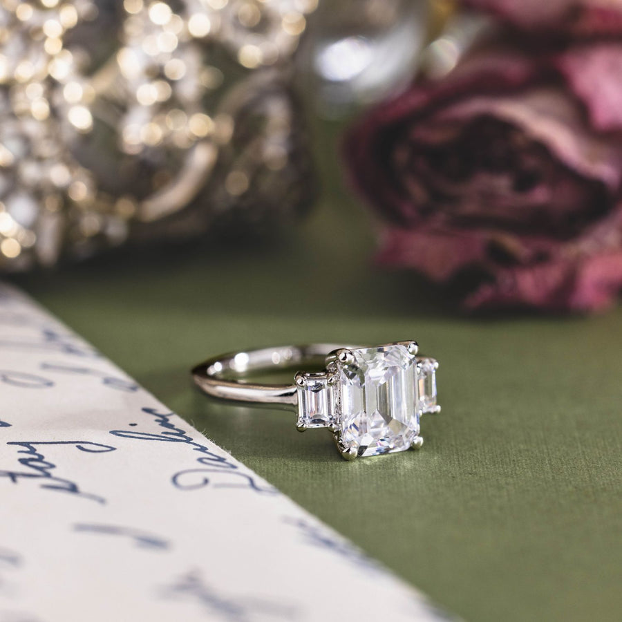 emerald-cut-diamond-three-stone-engagement-ring-emerald-cut-diamond-side-stones-the-marlowe-rustic-and-main